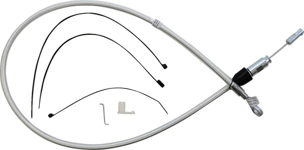 Magnum Shielding Sterling Chromite II Quick Connect Clutch Cable For Harley Davidson FLDE 1750 2018-2020 96.5 cm (38") - Chrome