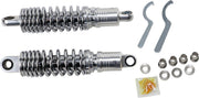 Drag Specialties Premium Ride-Height Adjustable Shocks For Harley Davidson FXLR 1340 1987-1994 Rear 292.00 mm (11.50") - Black Chrome
