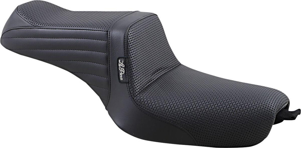 LE Pera Tailwhip Seat For Harley Davidson XL1200C 2010-2020 Basketweave - Black