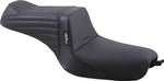 LE Pera Tailwhip Seat For Harley Davidson XL1200C 2010-2020 Basketweave - Black