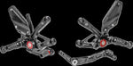 Gilles MUE2 Rearset For Yamaha YZF-R1 1000 ABS 2015-2022 - Black/Red