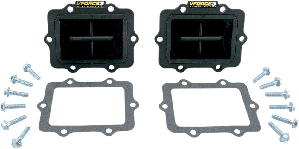 Moto Tassinari V-Force 3 Reed Valve Set For Ski-Doo Alpine 2 500 1988-1995 - Black