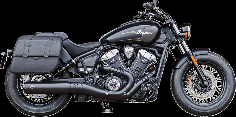 S&S Cycle Grand National Silencers For Indian 101 Scout 1250 ABS 2025-2026 - Guardian Black