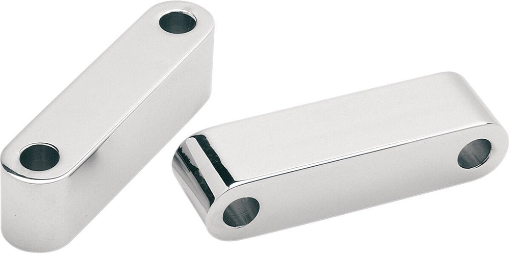 Accutronix Economy Fender Spacers For Harley Davidson FLD 1690 2012-2013 Front 1" - Chrome