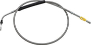 LA Choppers Stainless Steel Braided Clutch Cable For Harley Davidson FLH 1868 ABS 2021 18" - 20" - Polished