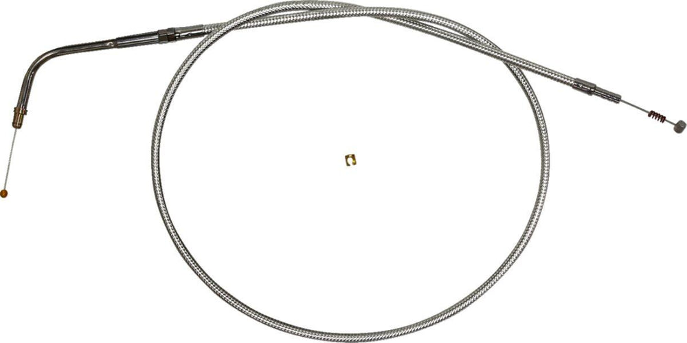 Magnum Shielding Sterling Chromite II Throttle Cable For Harley Davidson XL 1200 C 2007-2020 91.5 cm (36") - Chrome Clear-Coated