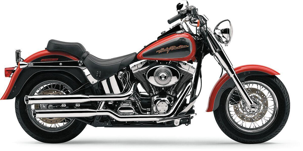 Cobra 3" Silencers For Harley Davidson FLSTF 1450 2000-2006 - Chrome