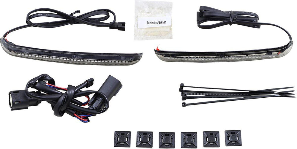 Ciro Bag Blades Accent Lights For Harley Davidson FLHX 1584 2010-2011 Smoke