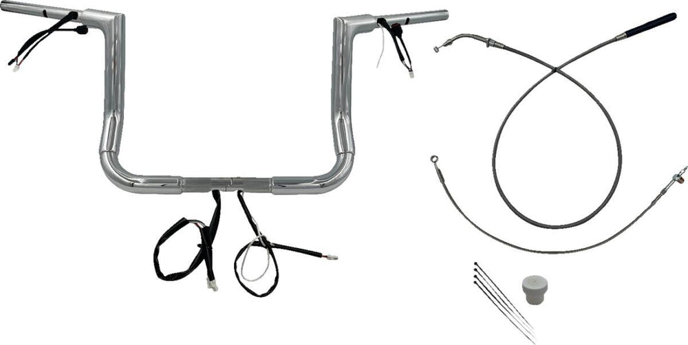 Fat Baggers Inc. 1-1 2" EZ Install Flat Top Handlebar For Harley Davidson FLHX 1923 2024-2025 - Chrome