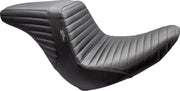 LE Pera Kickflip Up Front Seat For Harley Davidson FLSB 1750 ABS 2018-2021 Pleated - Black