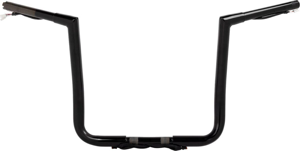 LA Choppers Pre-Wired Twin Peaks Handlebar For Harley Davidson FLHT 1750 ABS 2019-2022 35.5 cm (14") - Black