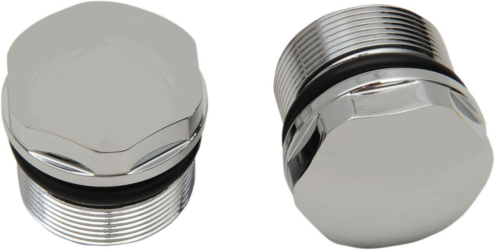 Drag Specialties  Fork Tube Plugs & Caps For Harley Davidson FXDB 1340 1991-1992 - Chrome