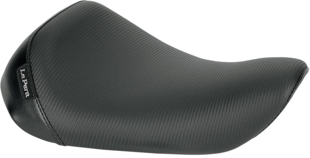 LE Pera Bare Bones Solo Seat For Harley Davidson XL1200C 2004-2020 Carbon Fiber - Black