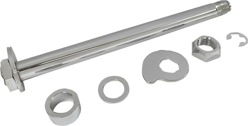 Drag Specialties Rear Axle Kit For Harley Davidson FLHR 1584 2008 - Chrome Silver