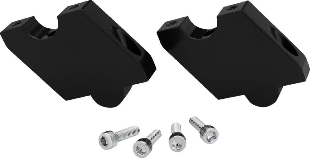 Show Chrome Handlebar Risers For Can Am Ryker 600 ACE 2019-2024 50.8mm Black