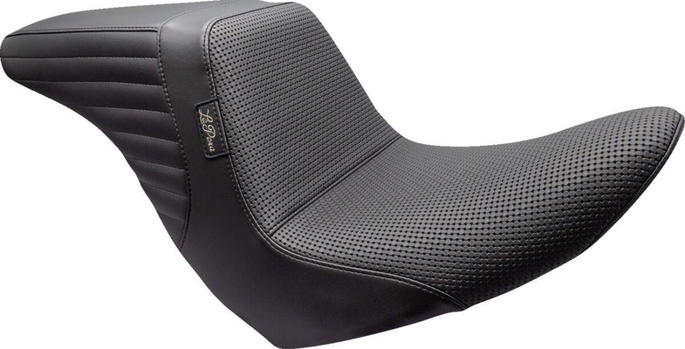 LE Pera Kickflip Up Front Seat For Harley Davidson FLSB 1750 ABS 2018-2021 Basketweave - Black