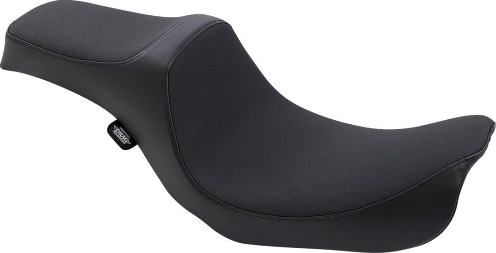 Drag Specialties Predator III Slip Stop Seat For Harley Davidson FLD 1690 2012-2013 Smooth - Black