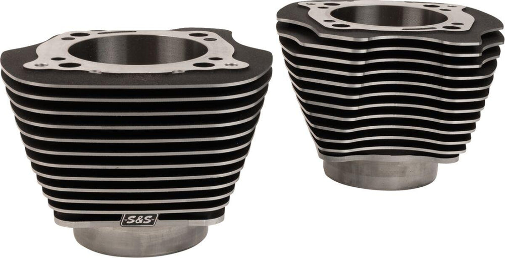 S&S Cycle Cylinder Set For Harley Davidson FLHR 1750 Road King 107 2017 - Black/Highlighted Fins