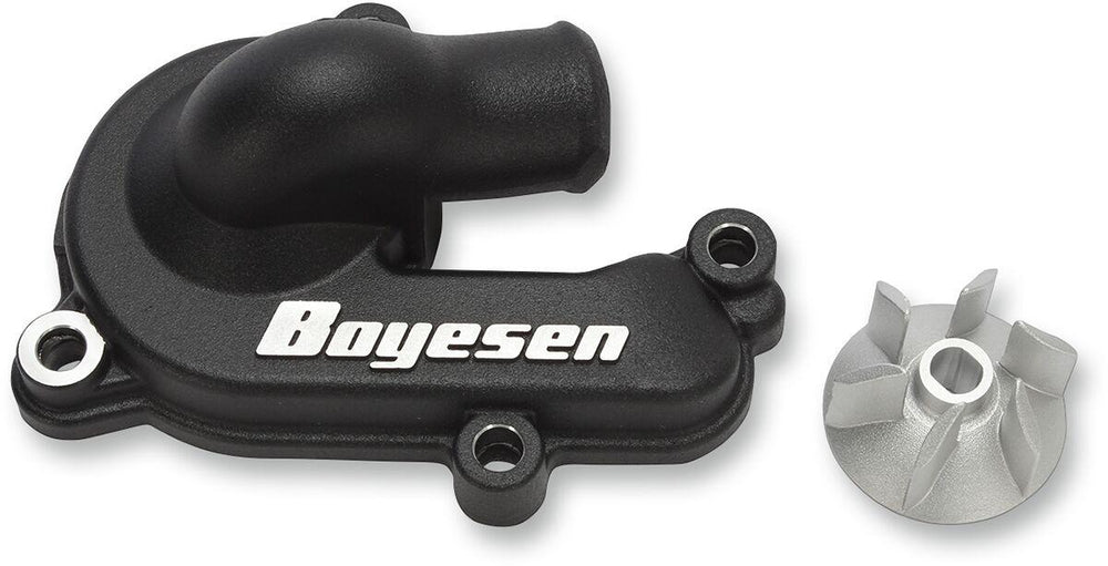Boyesen Supercooler Water Pump Cover & Impeller Kit For Gas Gas EC250F 2021-2023 - Black