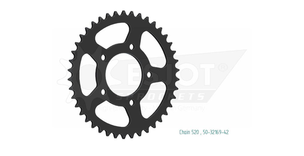 Esjot Standard 520 Sprocket For Mash Family Side 400 2019 Rear Black 42T