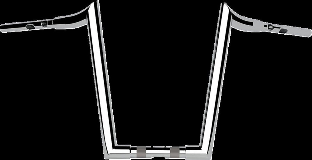 LA Choppers 1-1/2" Grande Prime Ape Hanger Handlebar For Harley Davidson FLFBS 1923 ABS 2025 41.5 cm (16-1/4") - Chrome