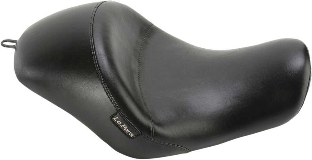LE Pera Aviator Solo Seat For Harley Davidson XL1200C 2004-2020 15" Smooth - Black