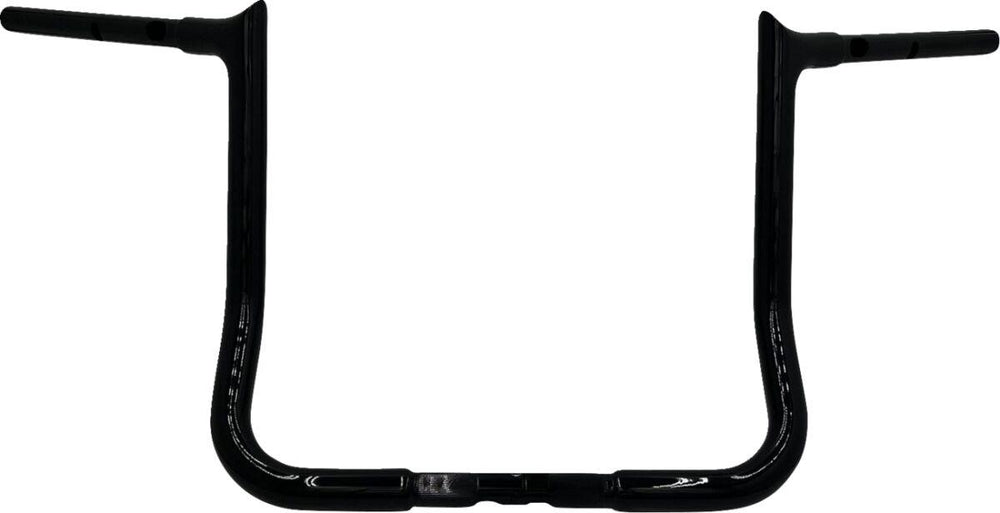 Fat Baggers Inc. 1-1 4" EZ Install Pointed Top Handlebar For Harley Davidson FLHX 1923 2024-2025 35.5 cm (14") - Black