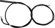 LA Choppers Standard Black Vinyl Handlebar Cable/Brake Upper Hose Kit For Harley Davidson FLH 1868 ABS 2021 45.5 cm - 51 cm (18" - 20") - Black