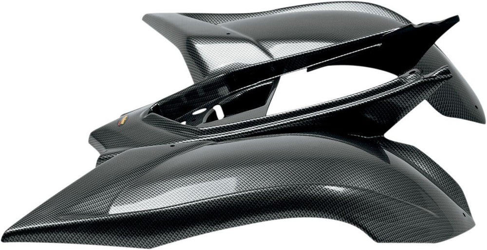 Maier Fender For Yamaha YFM 700 R 2019-2025 Rear - Black Carbon Fiber-Look