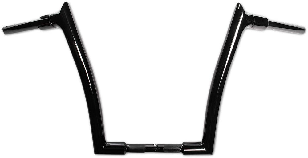 Fat Baggers Inc. 1-1 2" EZ Install Pointed Top Handlebar For Harley Davidson FLHR 1584 2008 - Black