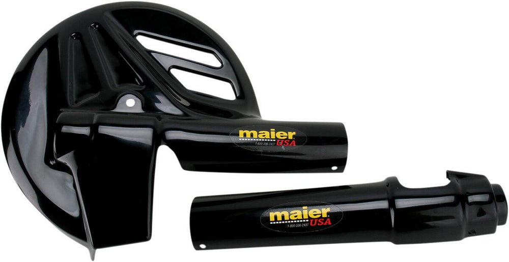 Maier Fork Disc Guard Kit For Suzuki DR650SE 1996-2000 Front - Black