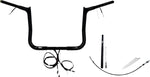 Fat Baggers Inc. EZ Install Wired 1-1/4" Pointed Top Handlebar Kit For Harley Davidson FLH 1868 ABS 2021 - Black