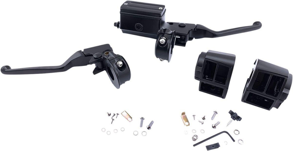 Drag Specialties Handlebar Control Kit For Harley Davidson FLST 1340 1987-1990 - Black