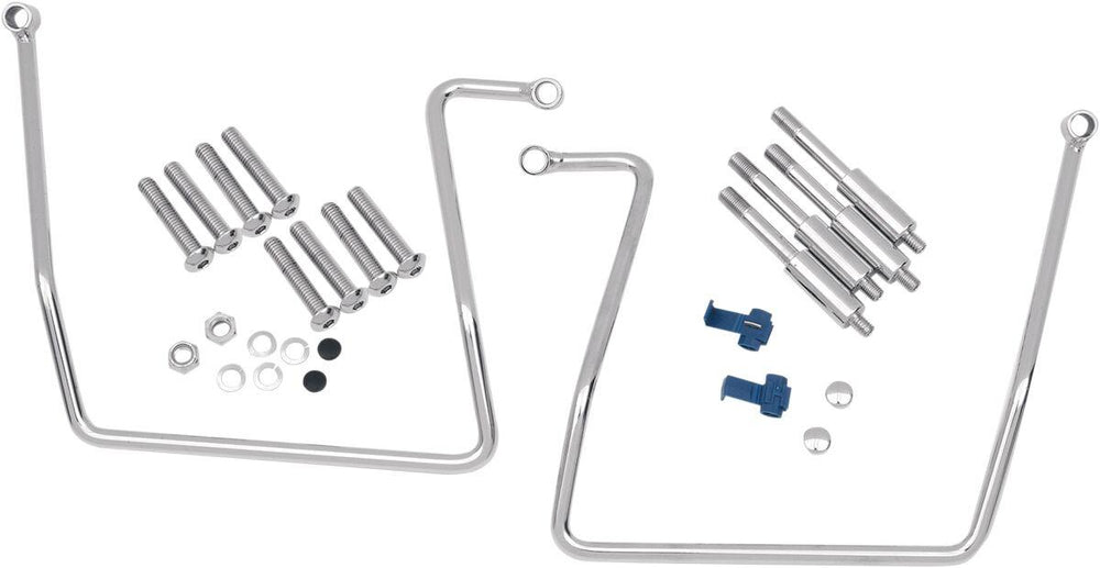 Drag Specialties Saddlebag Support Brackets For Harley Davidson FXD 1340 1995-1998 - Chrome