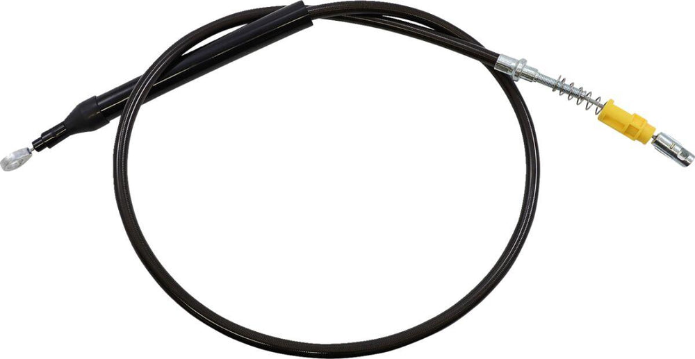 LA Choppers Quick Connect Midnight Braided Clutch Cable For Harley Davidson FLDE 1750 ABS 2018-2020 18" - 20" - Black