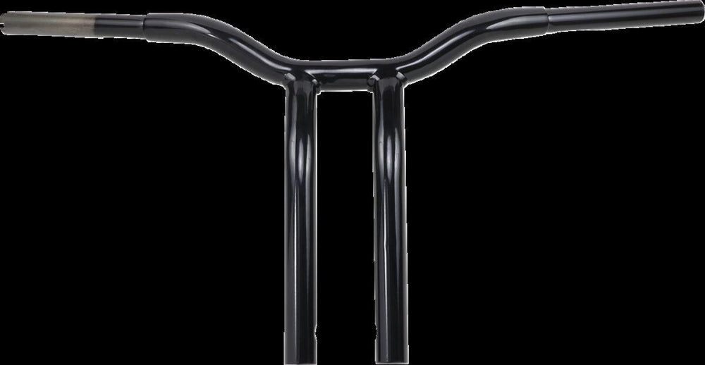 LA Choppers Kage Fighter Welded Bent-Riser Handlebar 35.5 cm (14") - Black