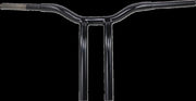LA Choppers Kage Fighter Welded Bent-Riser Handlebar 35.5 cm (14") - Black