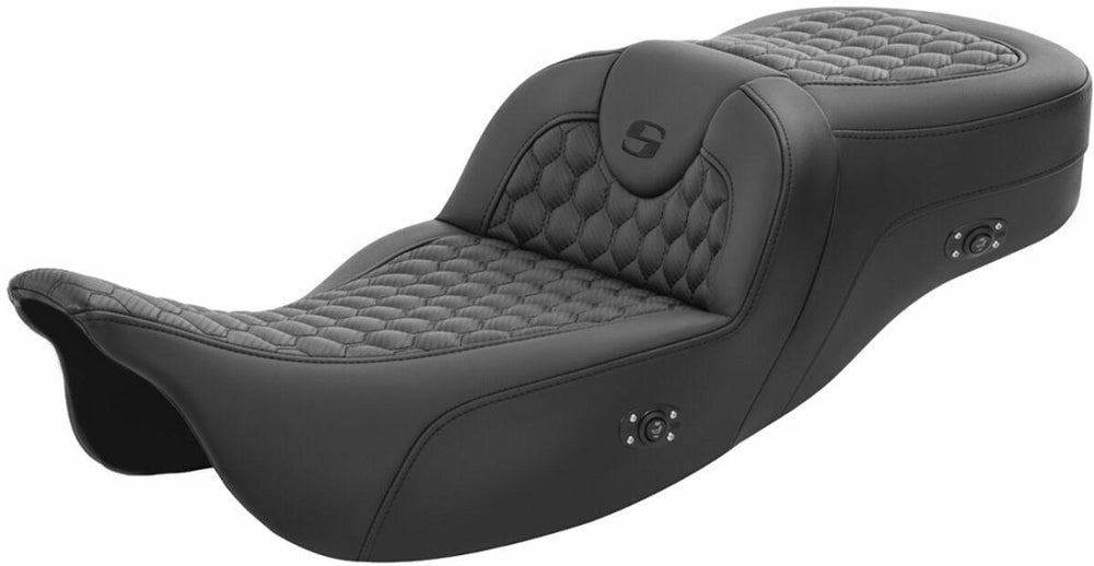Saddlemen Honeycomb Roadsofa Seat For Harley Davidson FLH 1868 2021 - Black
