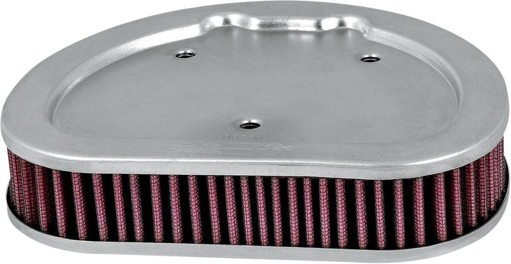 K&N High Flow Air Filter For Harley Davidson FLHR 1584 2007-2008 - Red Silver
