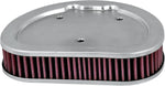 K&N High Flow Air Filter For Harley Davidson FLHR 1584 2007-2008 - Red Silver