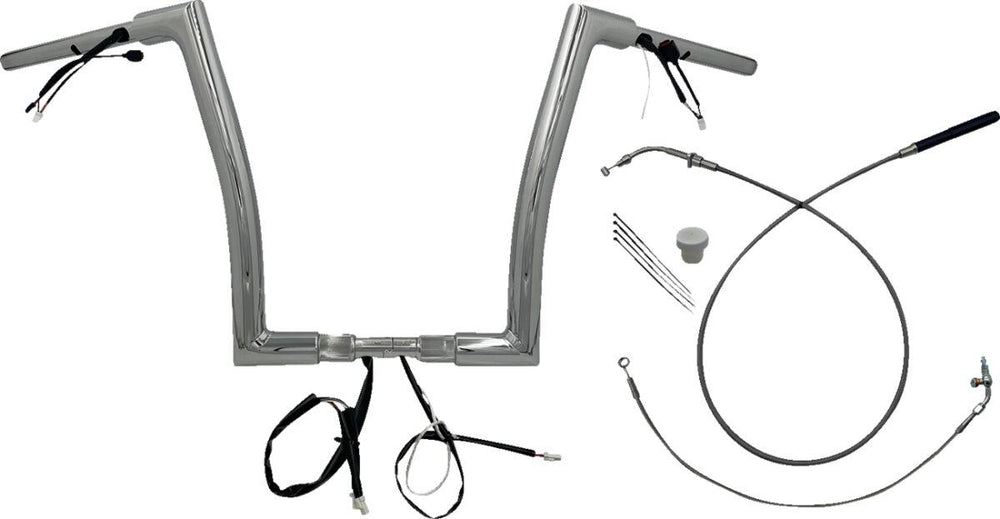 Fat Baggers Inc. 1-1 2" EZ Install Flat Top Handlebar For Harley Davidson FLHX 1923 2024-2025 - Chrome