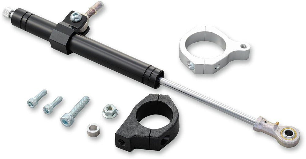Drag Specialties Steering Damper Kit For Harley Davidson FLD 1690 2012-2013 - Black Satin