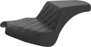 Saddlemen Step Up Lattice/Smooth Seat For Indian Chief 111 ABS 2022-2026 - Black