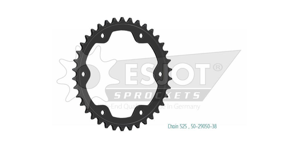Esjot Standard 525 Sprocket For Mv Agusta Brutale 800 R ABS 2023-2025 Rear Black 38T