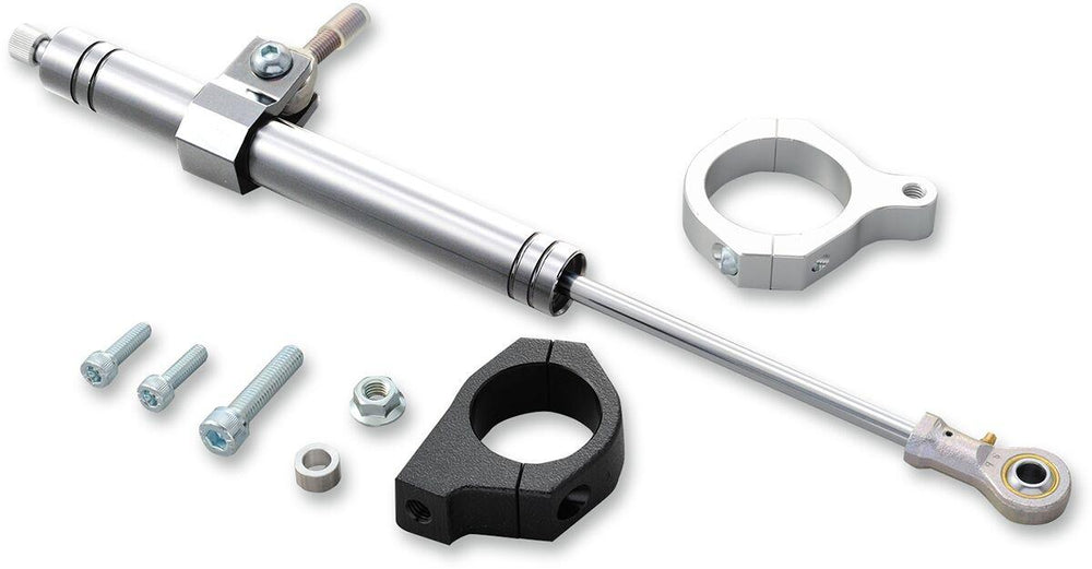 Drag Specialties Steering Damper Kit For Harley Davidson FLD 1690 2012-2013 - Chrome Satin