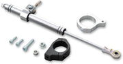 Drag Specialties Steering Damper Kit For Harley Davidson FLD 1690 2012-2013 - Chrome Satin