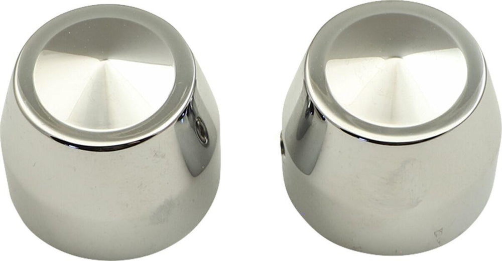 Accutronix Elite Front Axle Cap Front 25 mm (63 64") - Chrome Silver