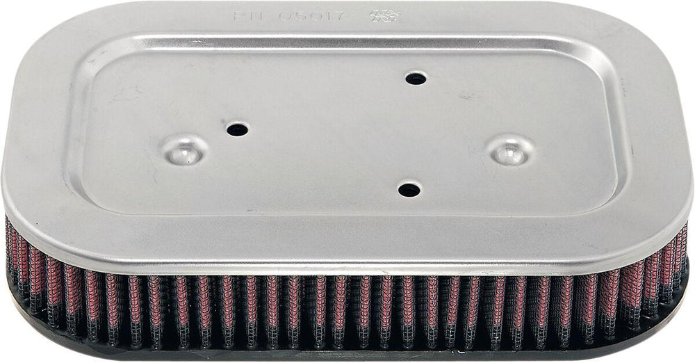 K&N High Flow Air Filter For Harley Davidson XL 1200 C 2004-2012 - Red