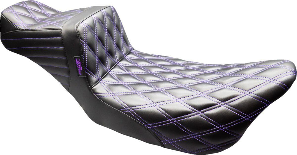 LE Pera Tailwhip Daddy Long Legs Seat For Harley Davidson FLH 1868 ABS 2021 Double Diamond - Black/Purple