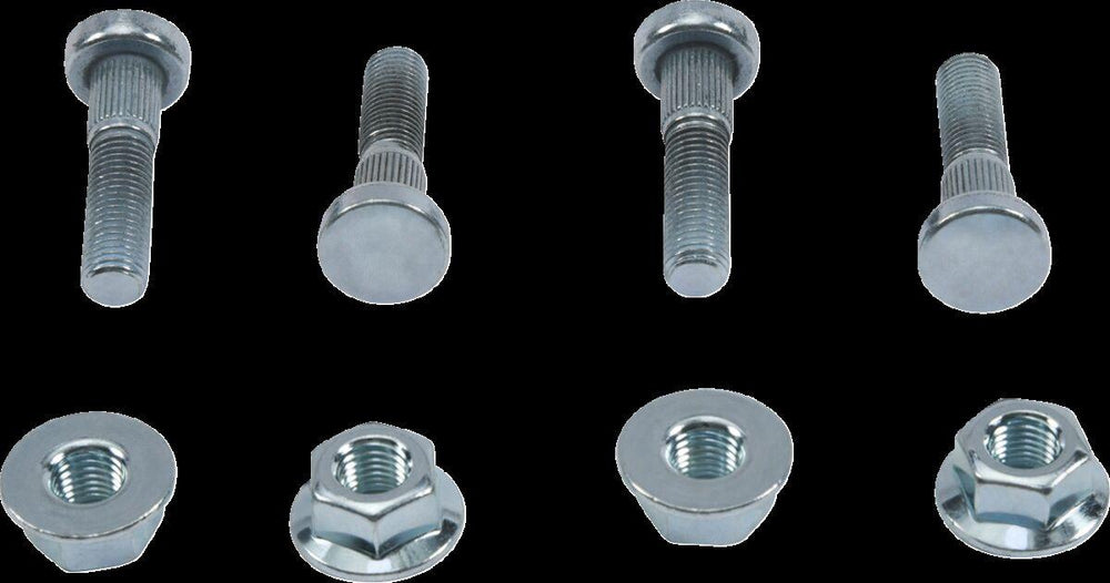 Moose Racing Wheel Stud/Nut Kit For Kawasaki KVF300 2X4 2012-2025 Fits Front Or Rear - Silver